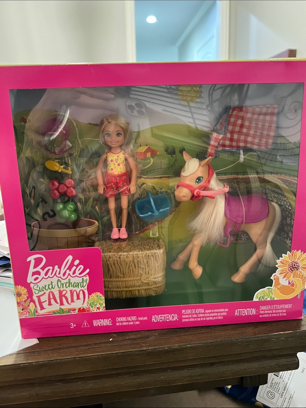 Barbie Sweet Orchard Farm Blonde Doll with Pink Pony & Accessories